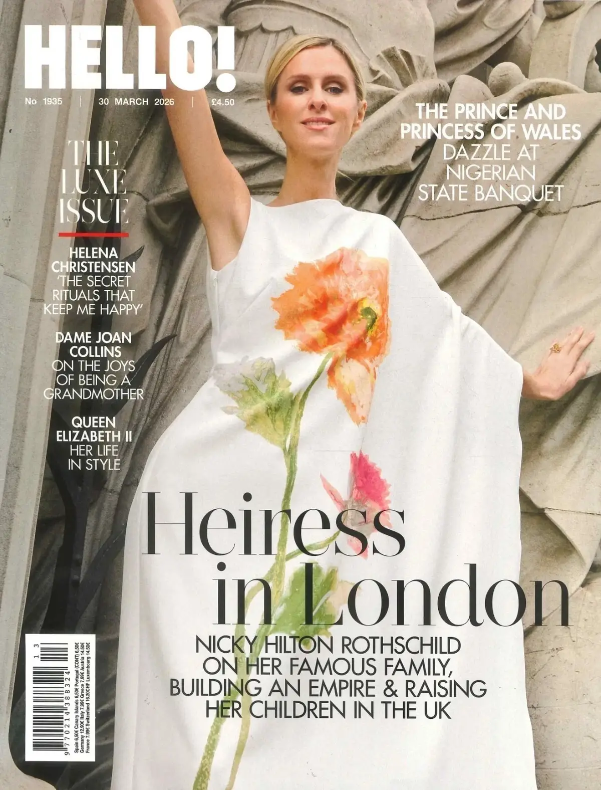 HELLO! Magazine: Nicky Rothschild, Princess Kate, Queen Elizabeth II, 30.3.26