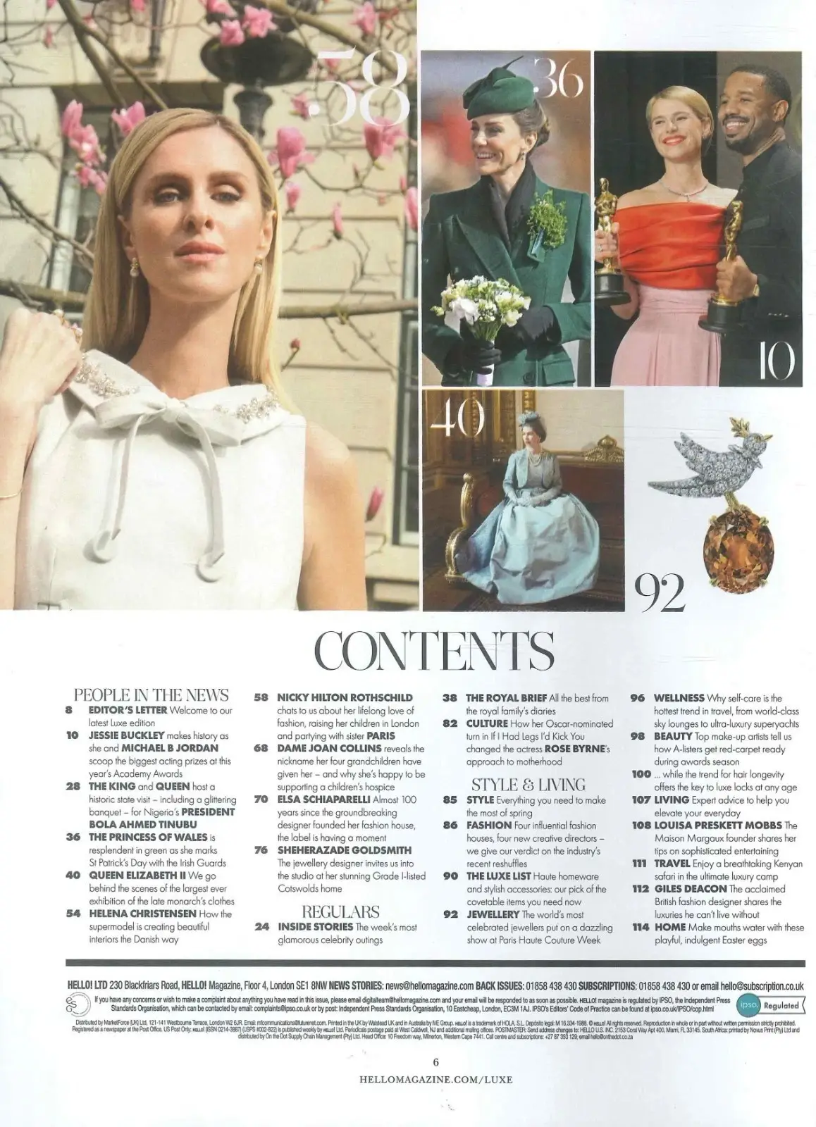 HELLO! Magazine: Nicky Rothschild, Princess Kate, Queen Elizabeth II, 30.3.26 - image 3 | Free standard UK delivery included | Discount Quality Products