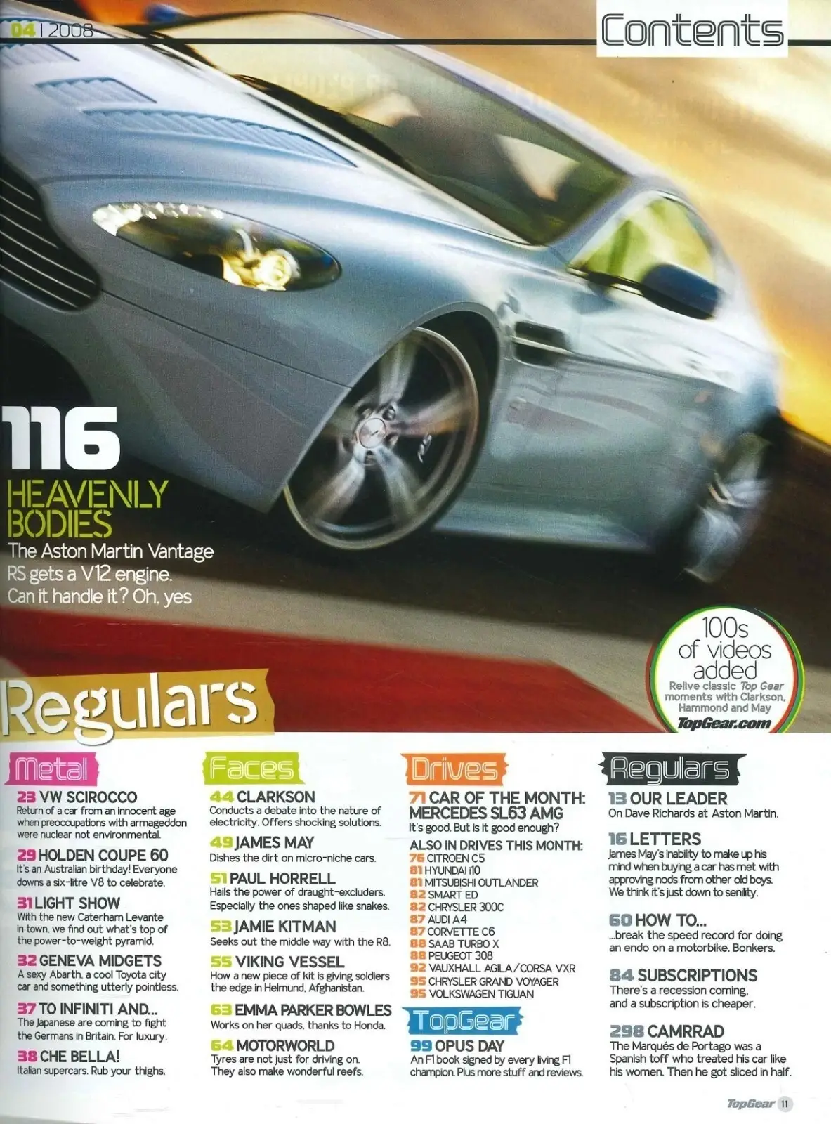 BBC Top Gear Magazine: Issue #177, Lambo Gallardo, Aston Martin, April 2008 - image 4 | Free standard UK delivery included | Discount Quality Products