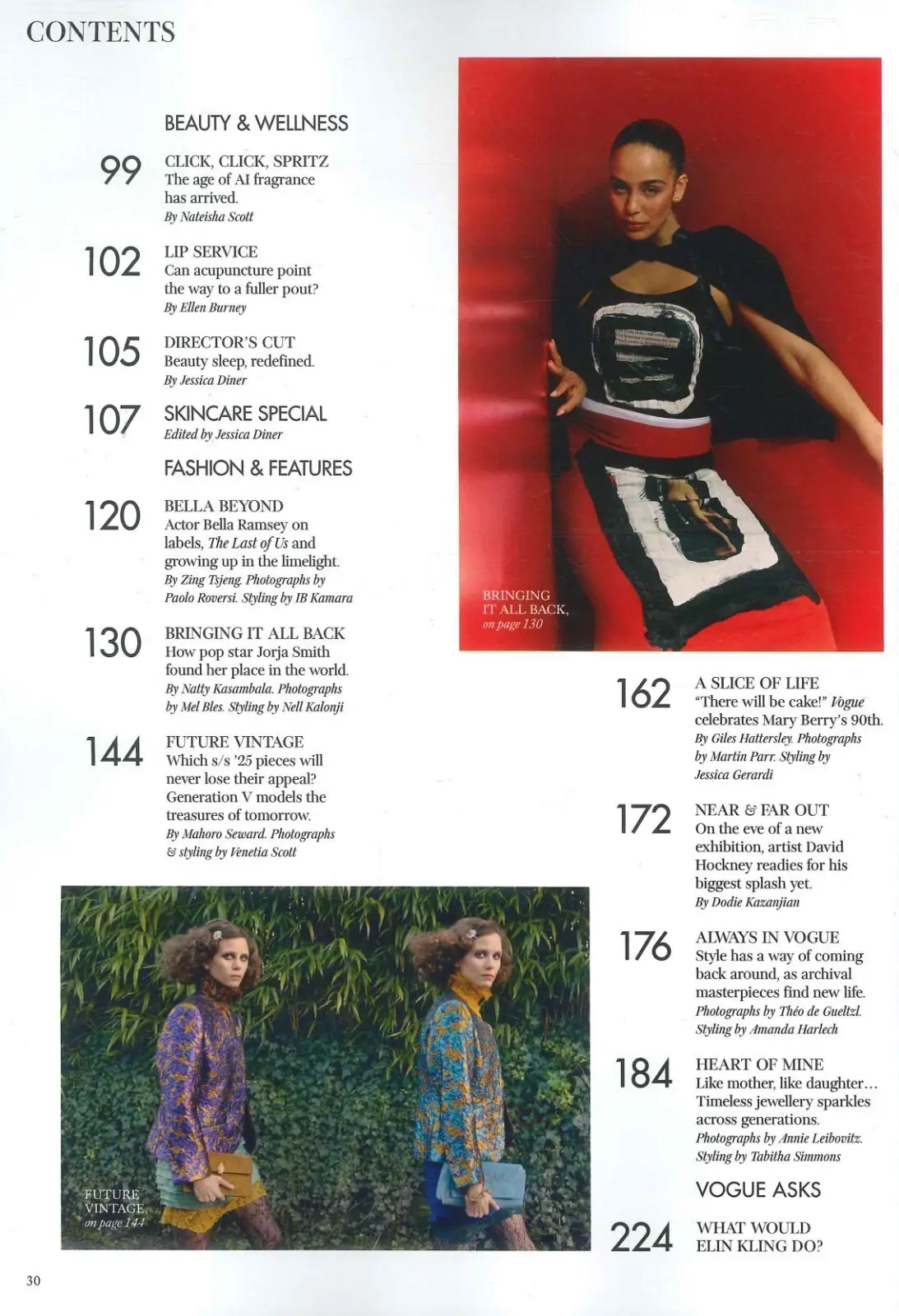 Vogue Magazine: Bella Ramsey, Last of Us, Jorja Smith, Mary Berry, April 2025 - image 3 | Free standard UK delivery included | Discount Quality Products