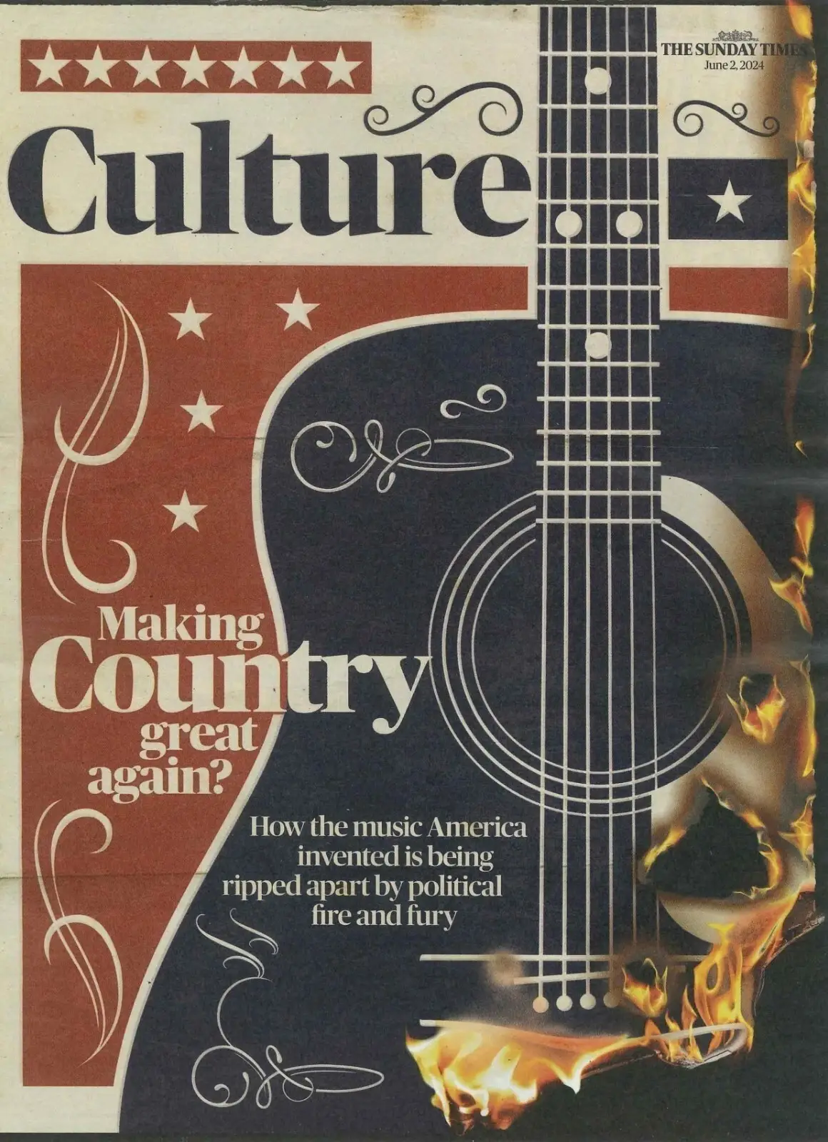 Sunday Times Culture Magazine: Tom Holland, Vic Reeves, Country Music, 2.6.24 - Free standard UK delivery included | Discount Quality Products