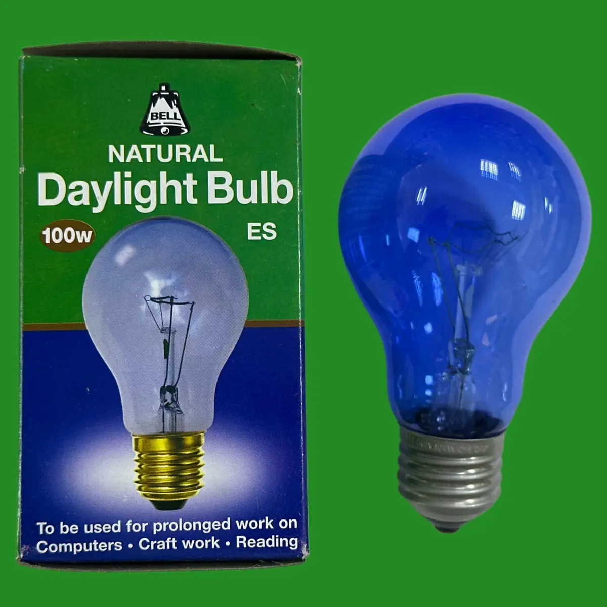 100W BELL GLS Natural Daylight Simulation SAD Light Bulb E27 Therapy Art Craft