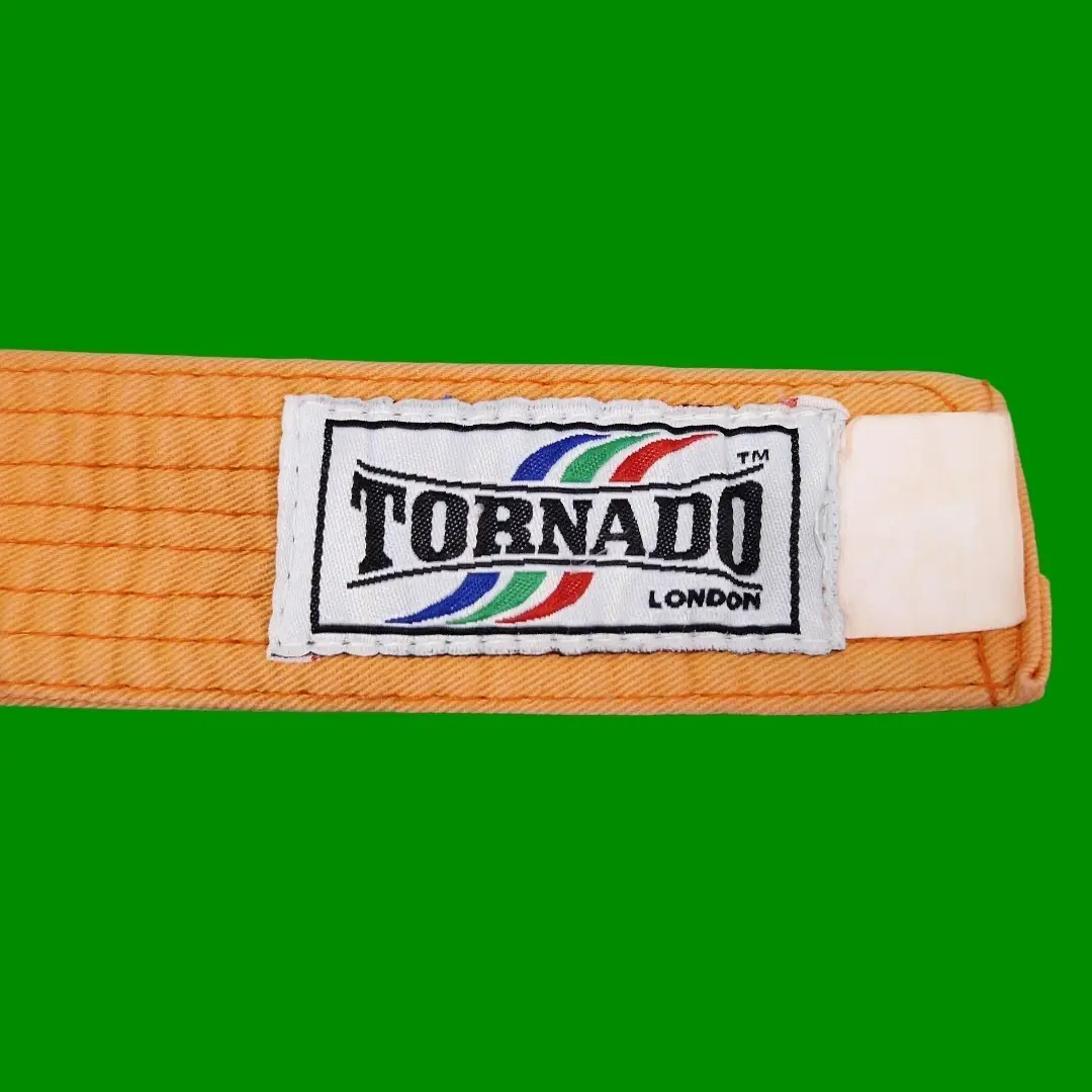 Tornado Sports 200cm Orange Karate Judo Aikido Martial Arts Rank Colour Belt - image 2 | Free standard UK delivery included | Discount Quality Products