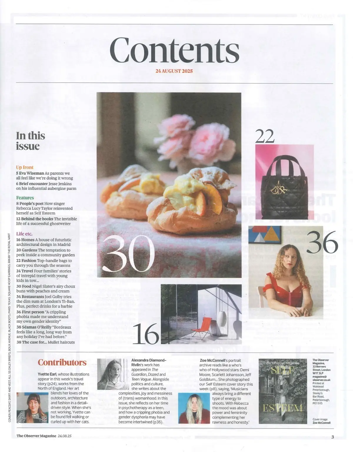 Observer Magazine: Self Esteem, Eva Wiseman, Nigel Slater, Fashion, 24.8.25 - image 2 | Free standard UK delivery included | Discount Quality Products