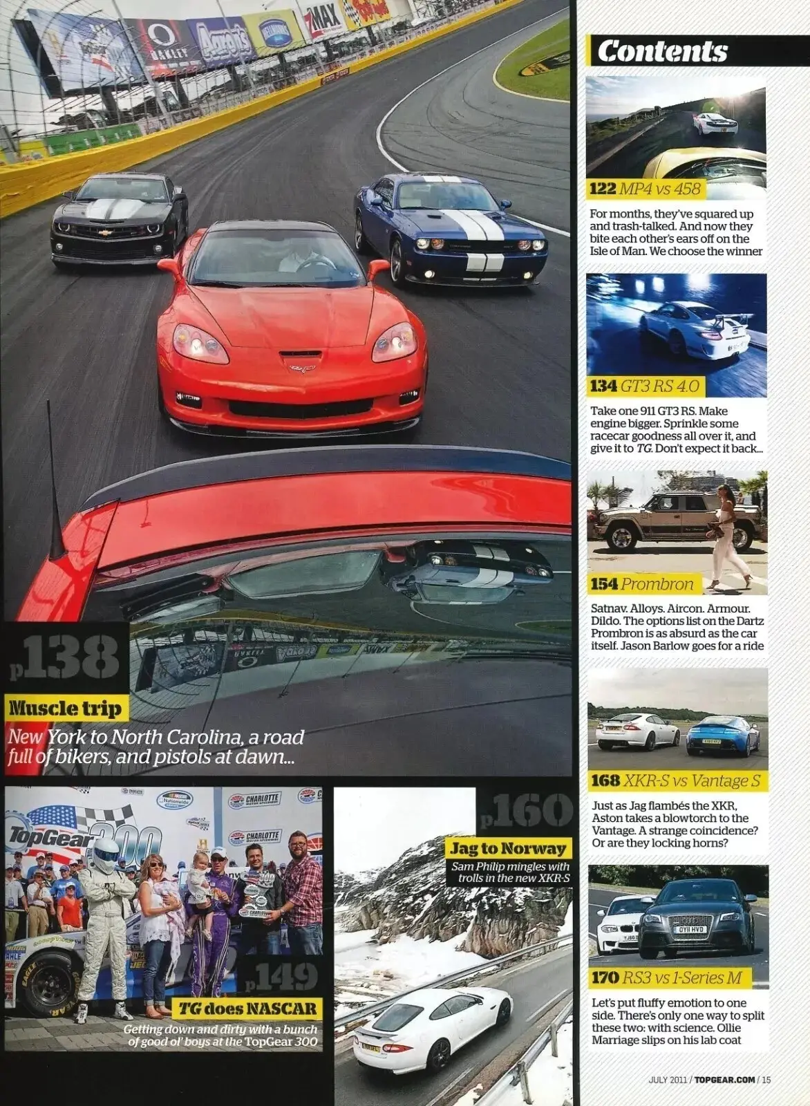 BBC Top Gear Magazine: Issue #219, Ferrari vs McLaren, Audi, Jaguar, July 2011 - image 3 | Free standard UK delivery included | Discount Quality Products