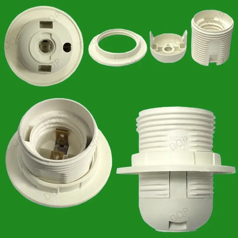 M10 Edison Screw ES E27 Light Bulb Lamp Holder Pendant Socket &amp; Lampshade Collar