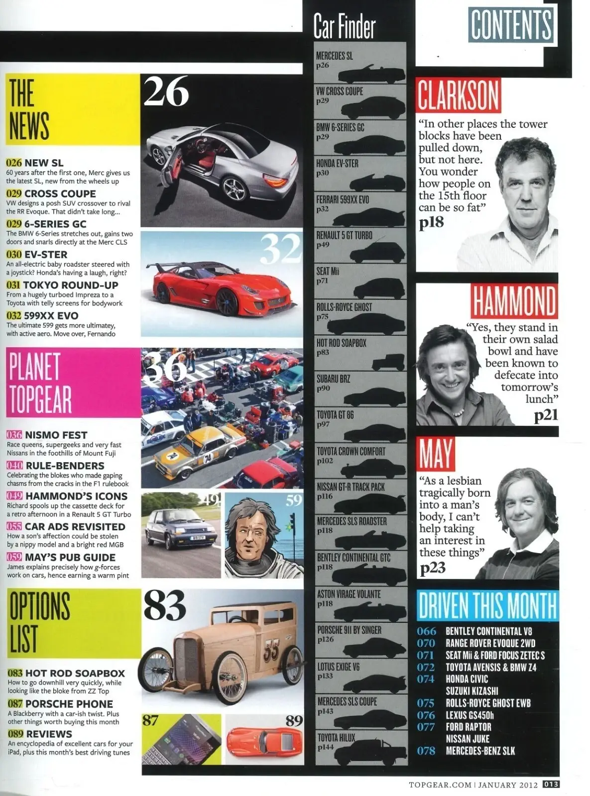 BBC Top Gear Magazine Issue #226, Subaru BRZ, Porsche 911, Lotus, BMW, Jan 2012 - image 4 | Free standard UK delivery included | Discount Quality Products