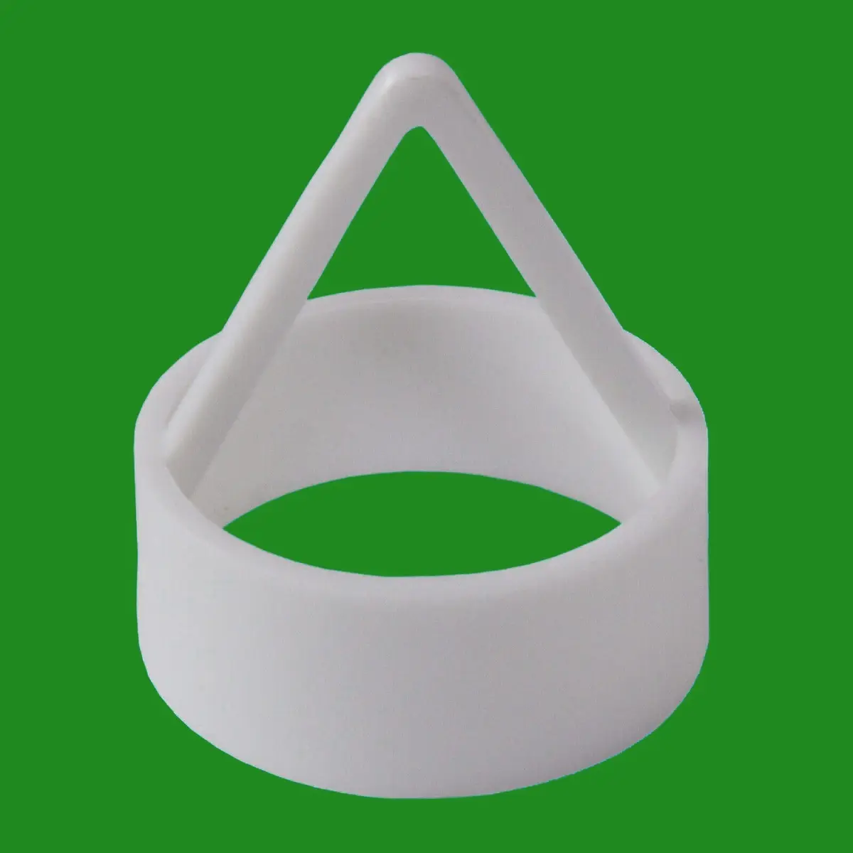 5x White Plastic Round Circular Based Triangle Hook, Hanger, Holder, DIY Craft