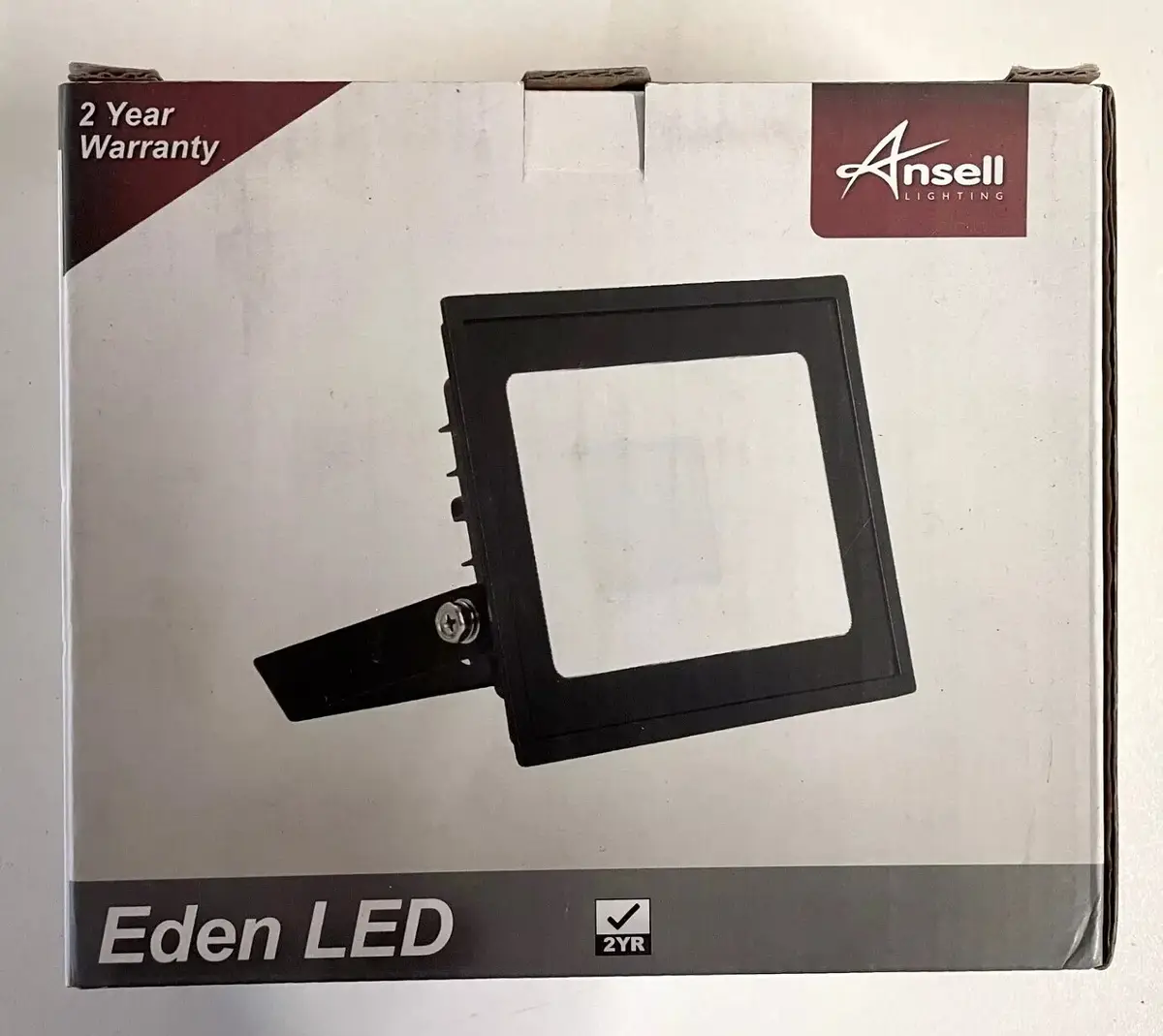30W Black LED Flood Light Security Outdoor Garden Lamp IP65 3000k Warm White