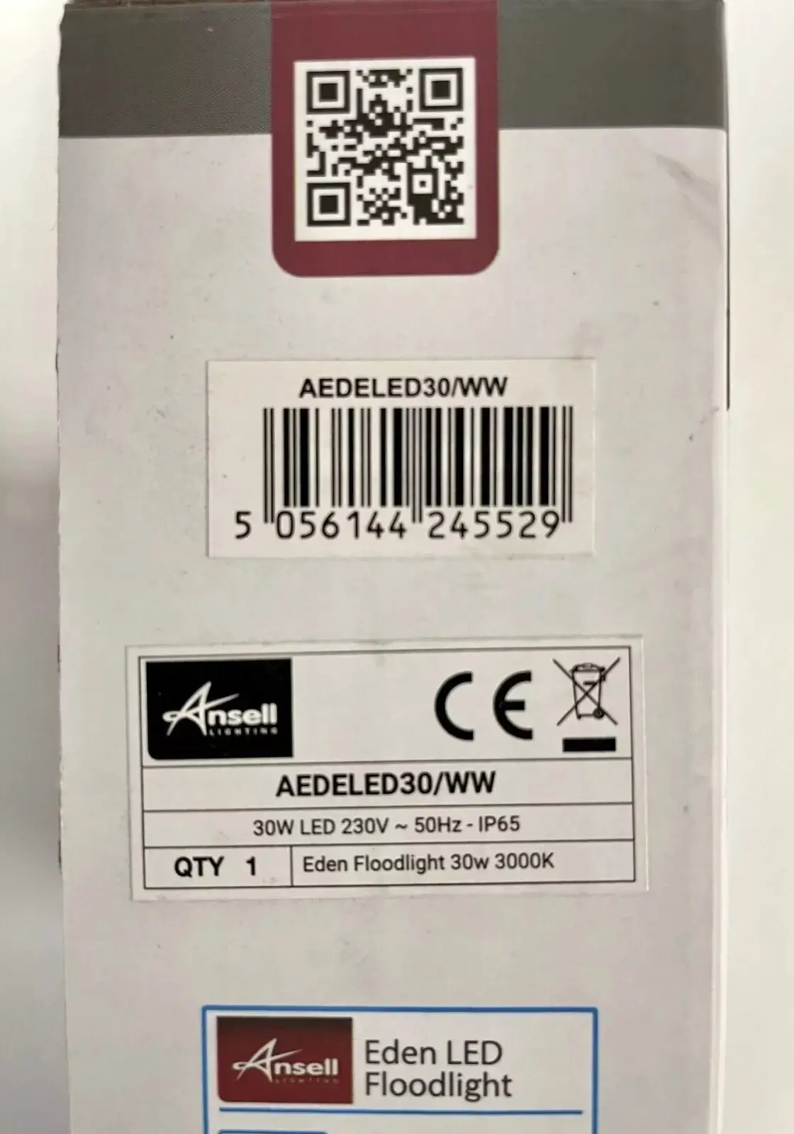 30W Black LED Flood Light Security Outdoor Garden Lamp IP65 3000k Warm White - image 4 | Free standard UK delivery included | Discount Quality Products