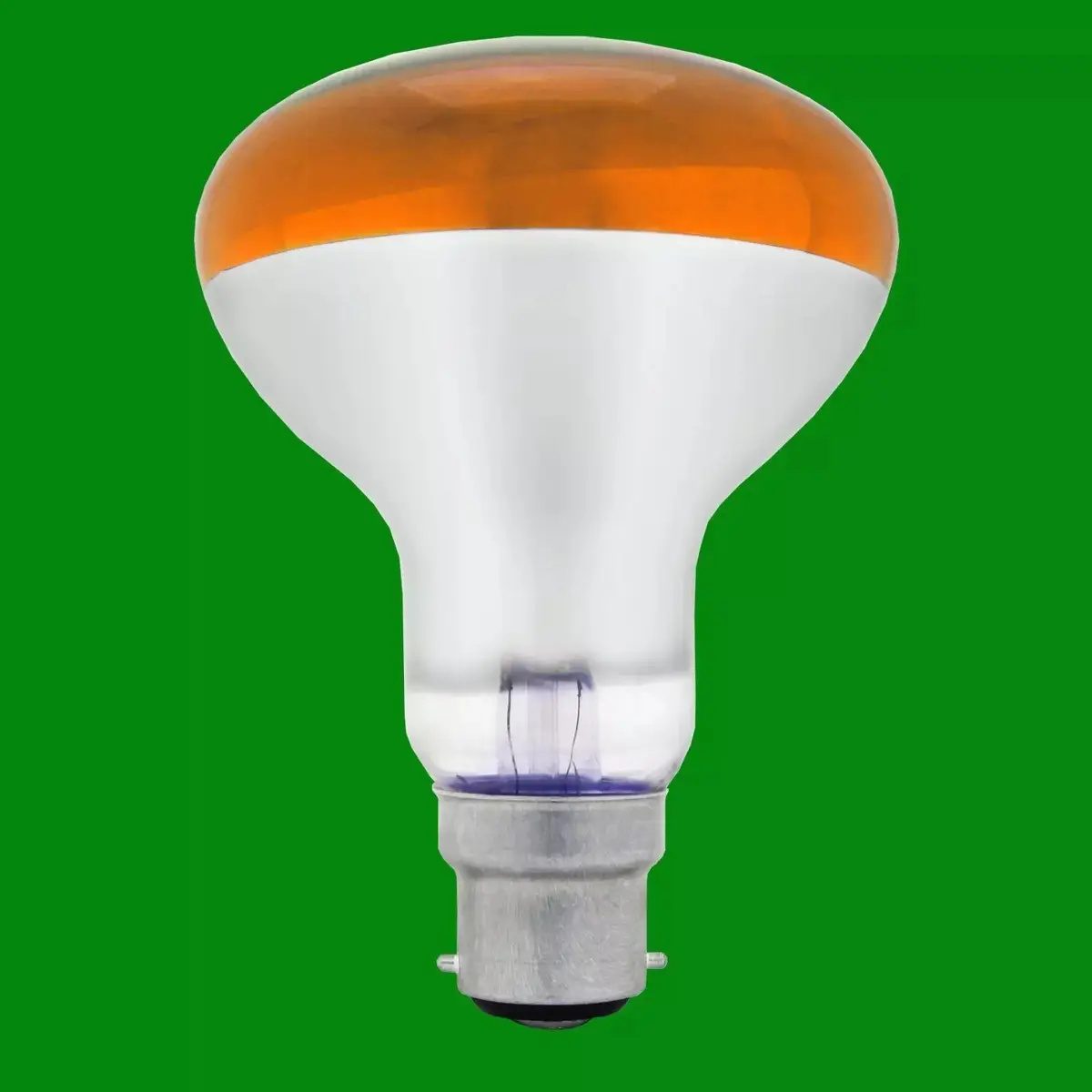 40W R80 Amber Coloured Reflector Dimmable Disco Spot Light Bulb BC B22 Bayonet