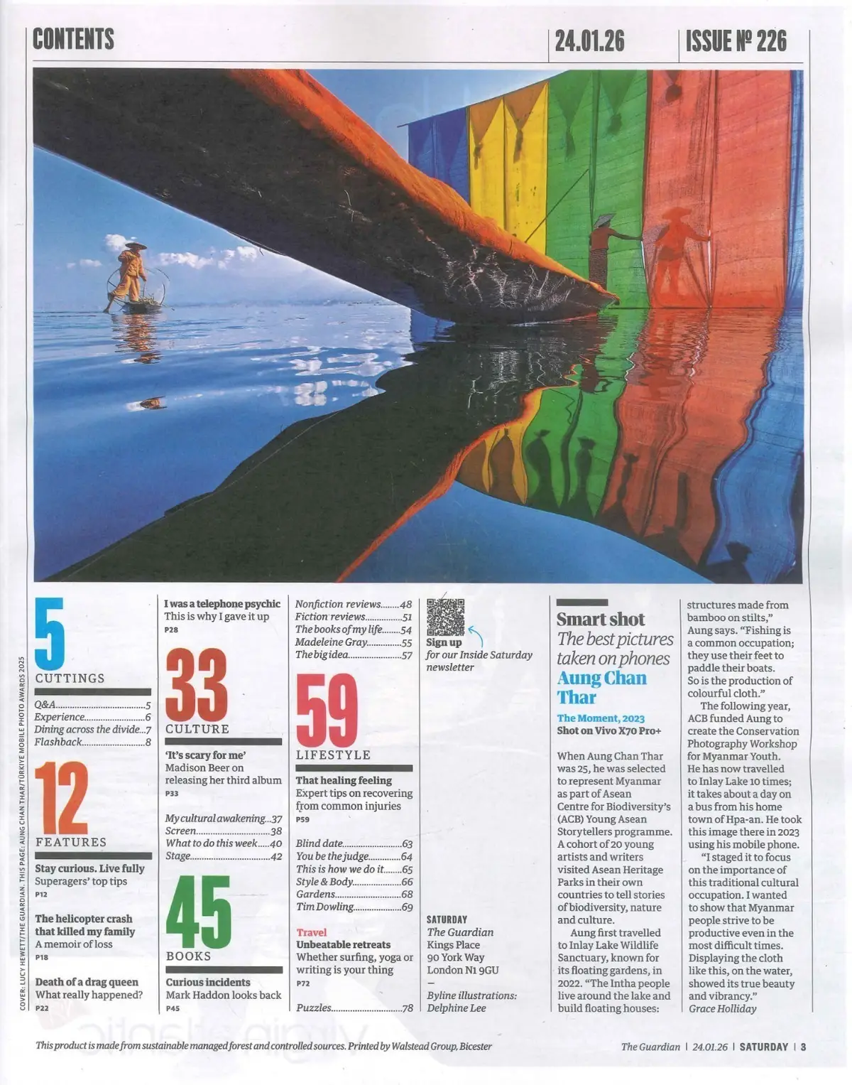 Guardian Saturday Magazine: Lajuana, Bear Grylls, Josh Groban, Heklina, 24.1.26 - image 3 | Free standard UK delivery included | Discount Quality Products