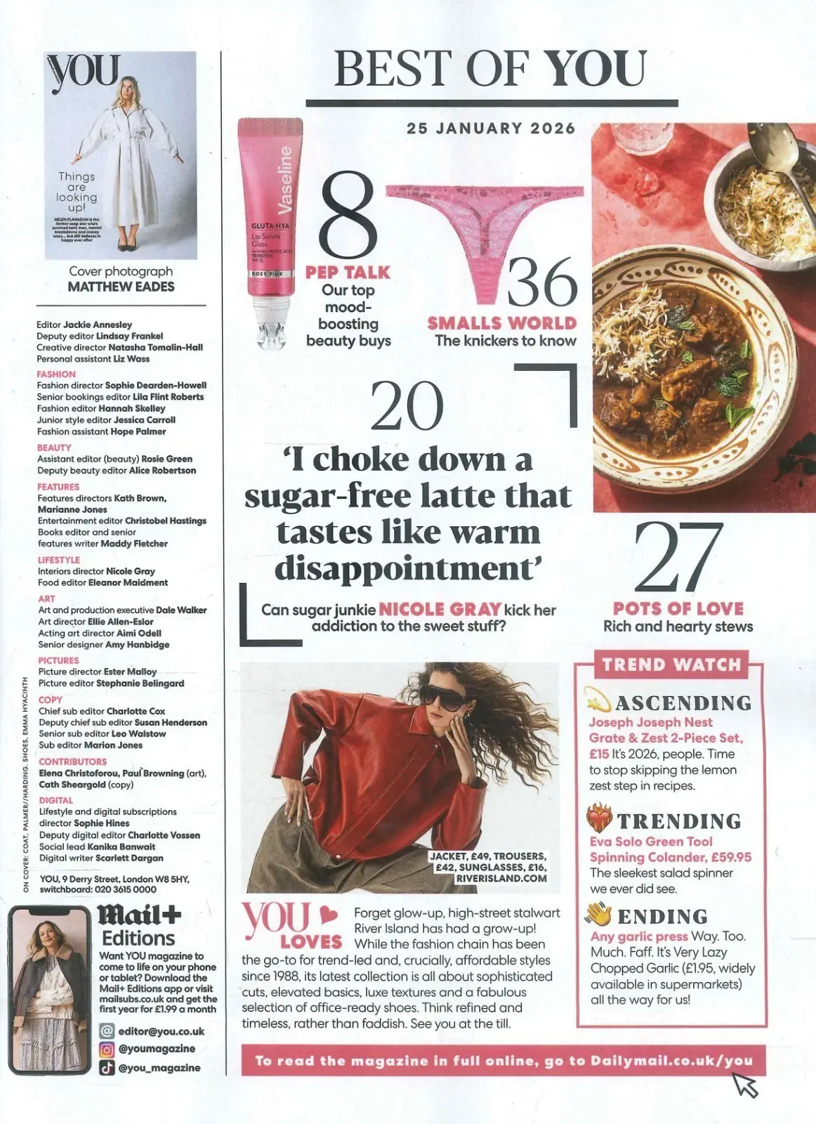 You Magazine: Helen Flanagan, Cariad Lloyd, Nicole Gray, Fashion, Style, 25.1.26 - image 3 | Free standard UK delivery included | Discount Quality Products