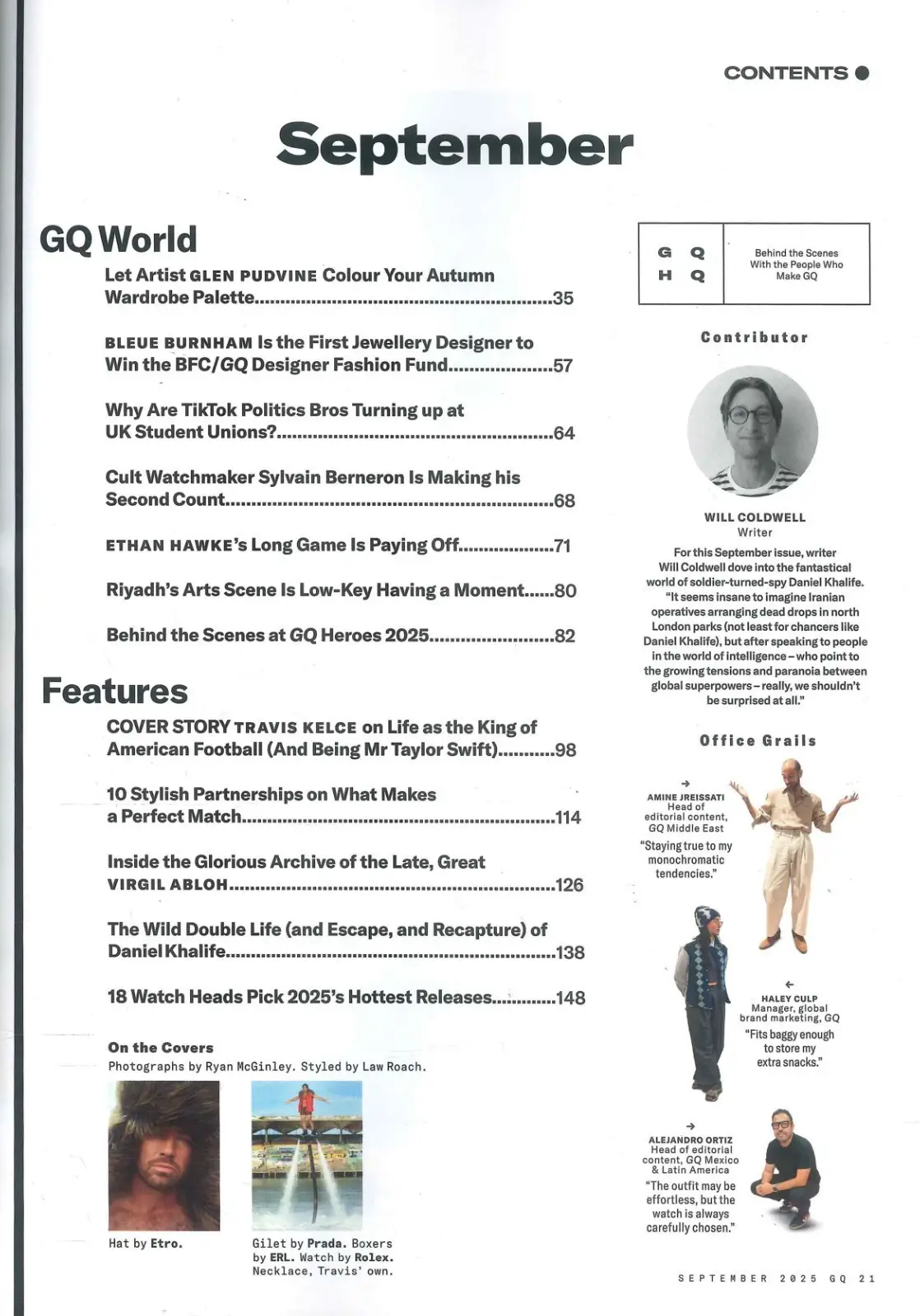 GQ Magazine: Travis Kelce Taylor Swift Fiancé, Virgil Abloh, Style, Sept 2025 - image 2 | Free standard UK delivery included | Discount Quality Products