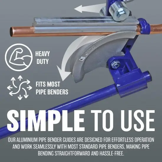 2pc Pipe Bender Profiles Guides for Copper, Aluminium & Steel Pipes, 15mm & 22mm - image 5 | Free standard UK delivery included | Discount Quality Products