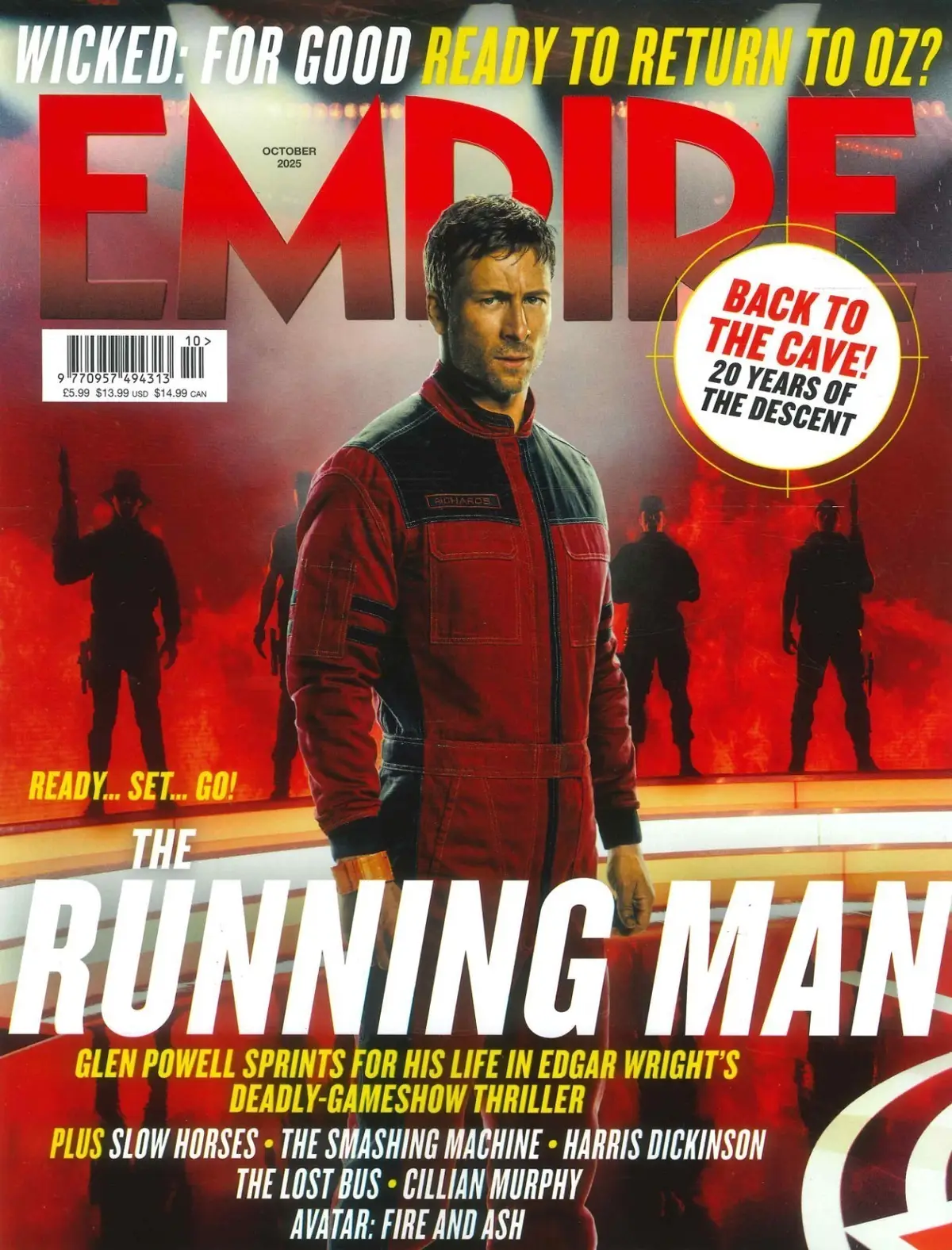 Empire Magazine: Running Man, Glen Powell, Wicked: For Good, Avatar, Oct 2025