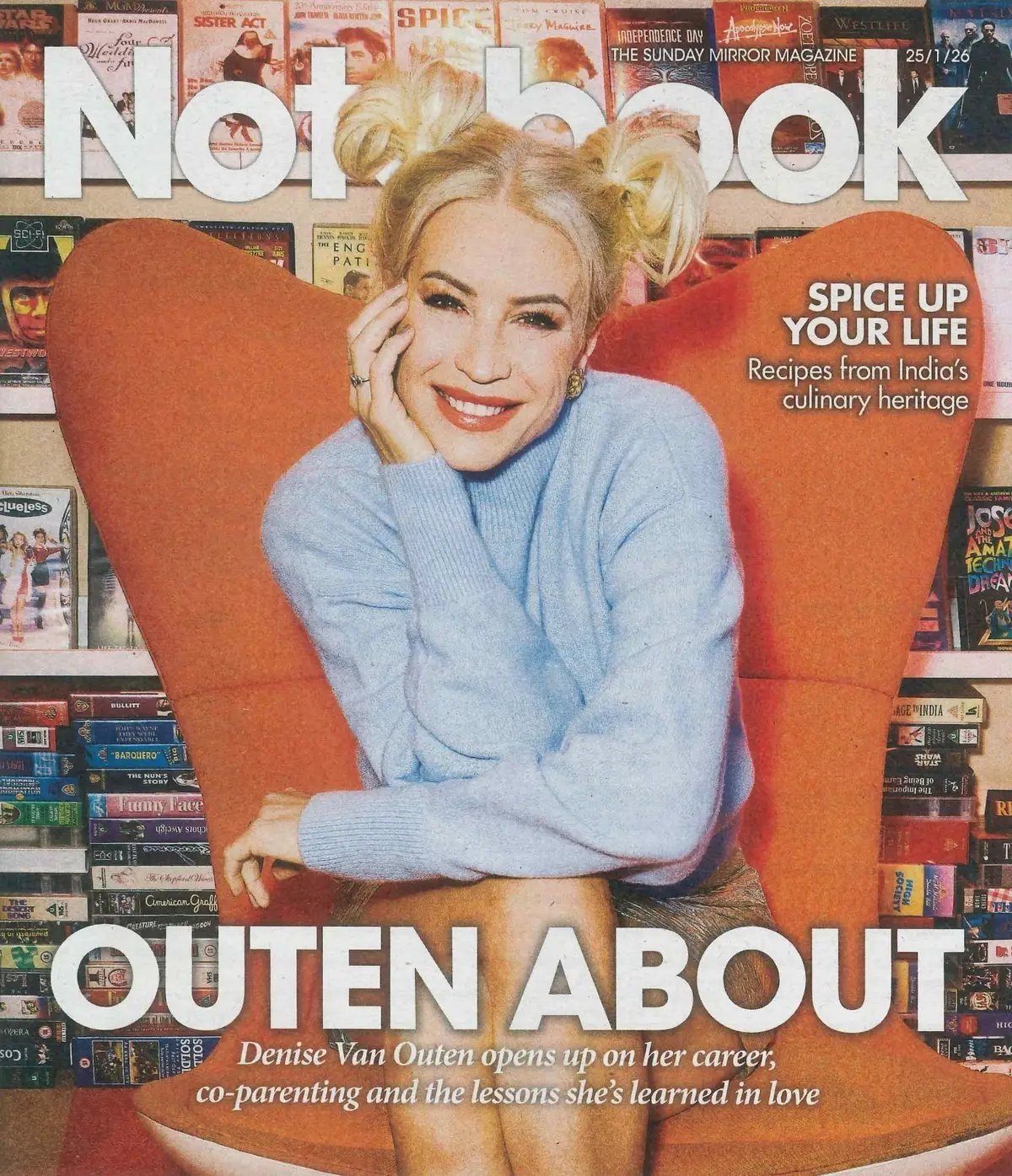 Sunday Mirror Notebook Magazine: Denise Van Outen, Winter Fashion, 25.1.26