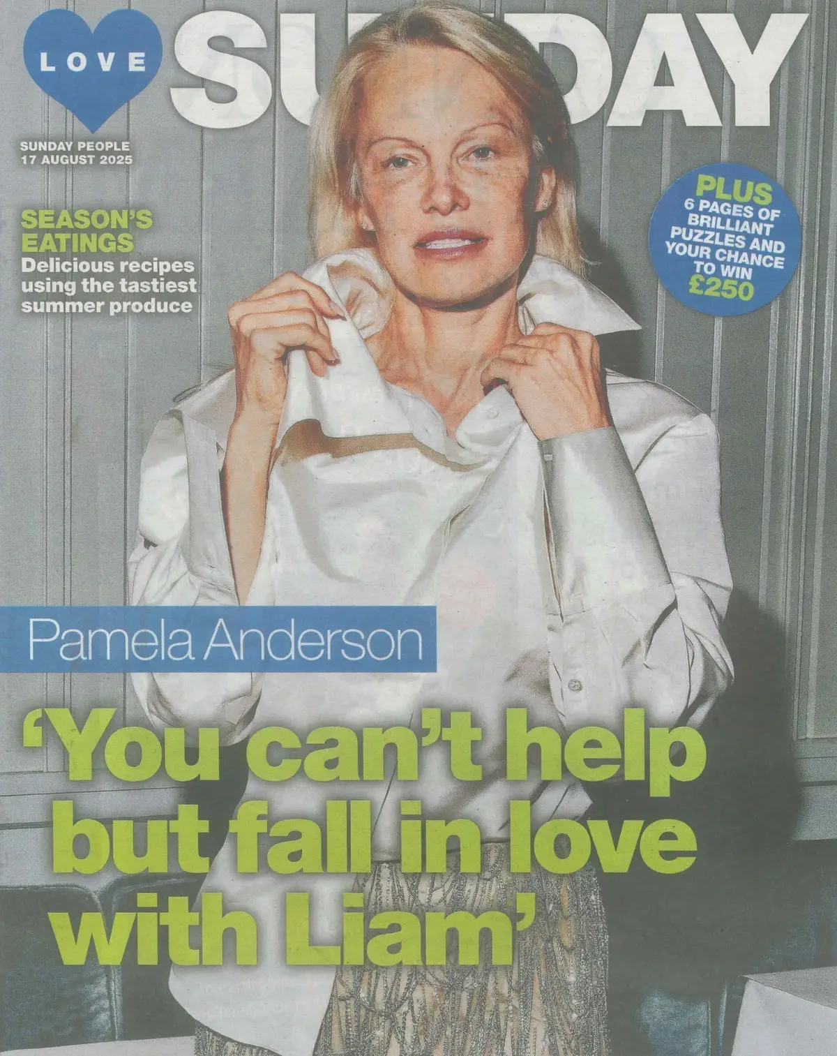 Love Sunday Magazine Pamela Anderson, Genevieve Turley, Fashion, Health, 17.8.25