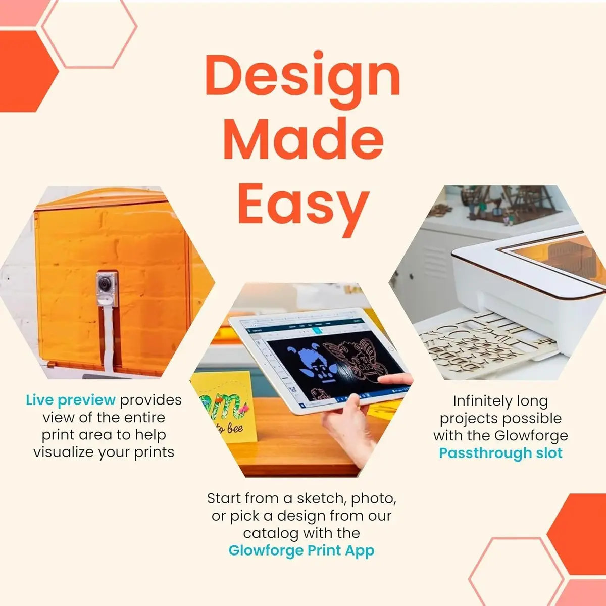 NEW Glowforge Aura Laser Cutter Engraver Score Engraving DIY Craft Machine - image 3 | Free standard UK delivery included | Discount Quality Products