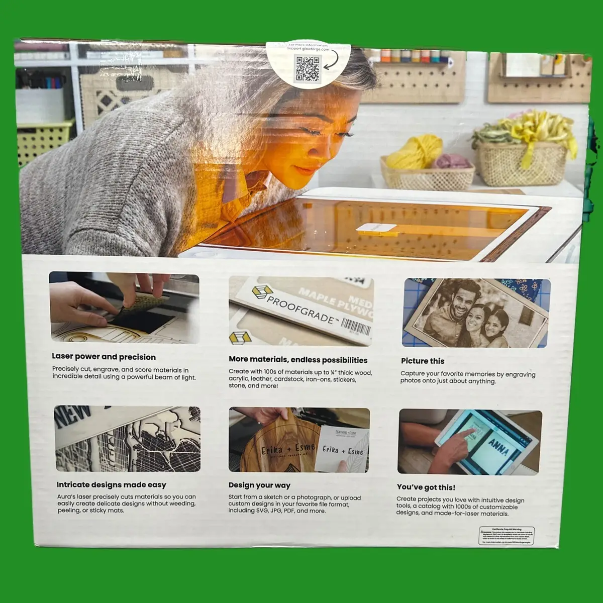 NEW Glowforge Aura Laser Cutter Engraver Score Engraving DIY Craft Machine - image 5 | Free standard UK delivery included | Discount Quality Products