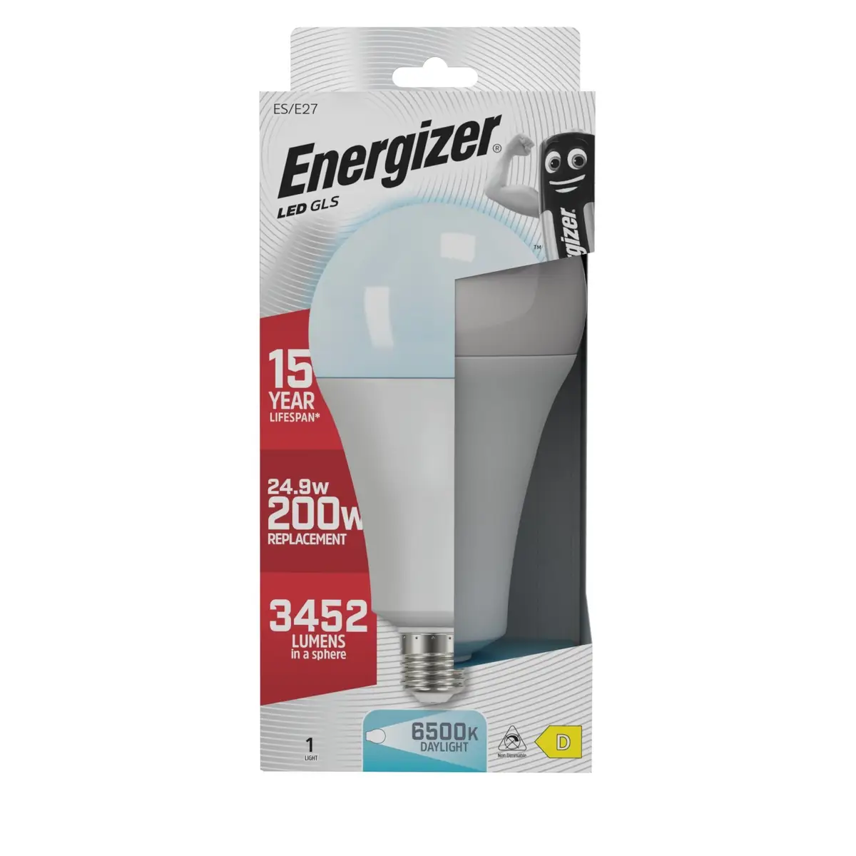 6x 24.9W (=200W) Energizer Large 110mm GLS ES E27 LED Light Bulb Lamp 6500K - image 2 | Free standard UK delivery included | Discount Quality Products