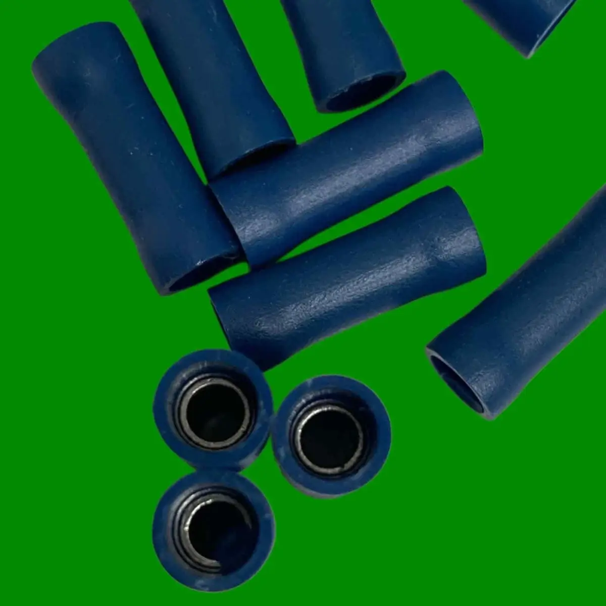 10x Insulated Blue Butt Connector Crimp Terminal, Electrical Wire Cable Joiner