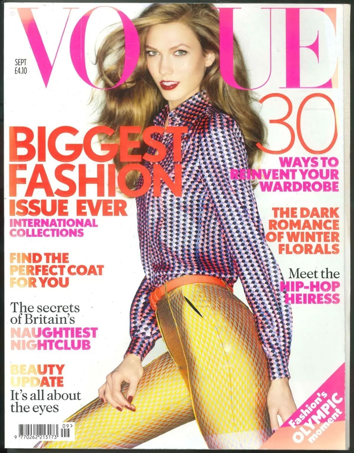 Vogue Magazine: Karlie Kloss, Mia Wasikowska, Autumn Fashion Issue, Sept 2012 - Free standard UK delivery included | Discount Quality Products