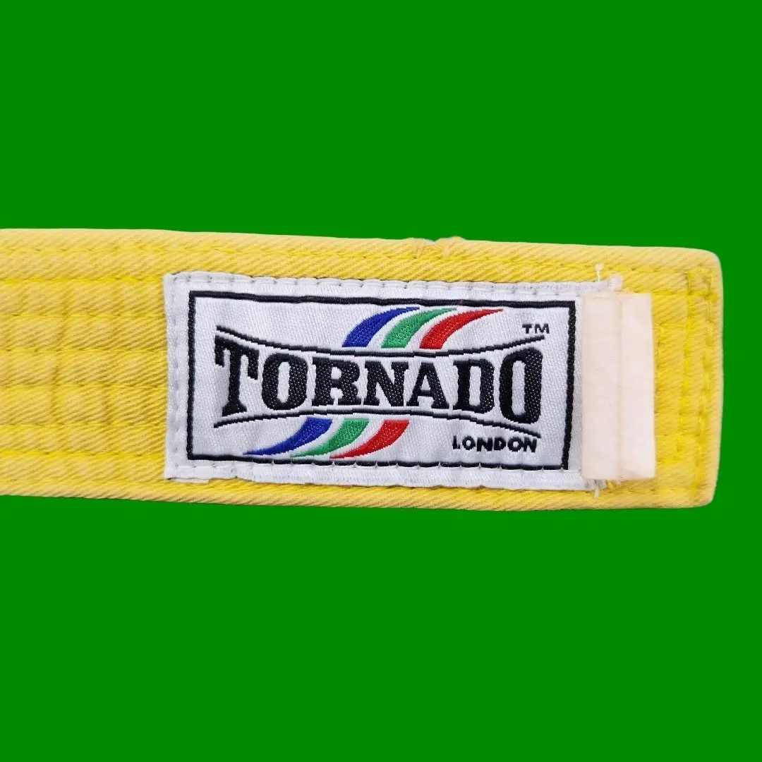 Tornado Sports 200cm Yellow Karate Judo Aikido Martial Arts Rank Colour Belt - image 2 | Free standard UK delivery included | Discount Quality Products