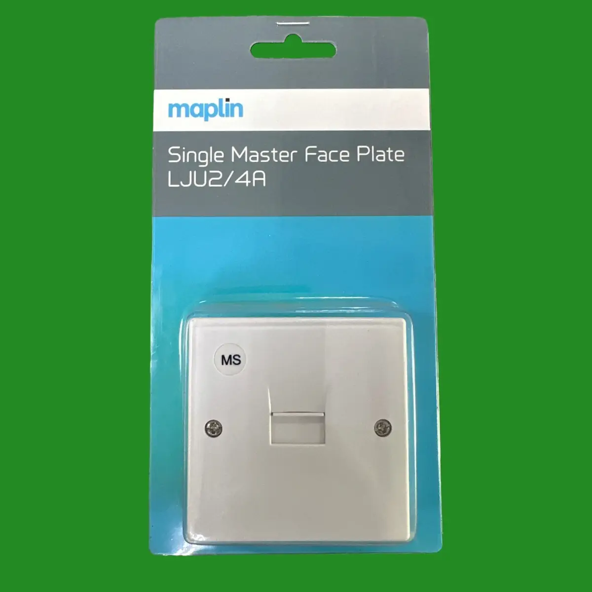 Maplin Single Master Faceplate LJU2/4A With Back Box BT Telephone Wall Socket