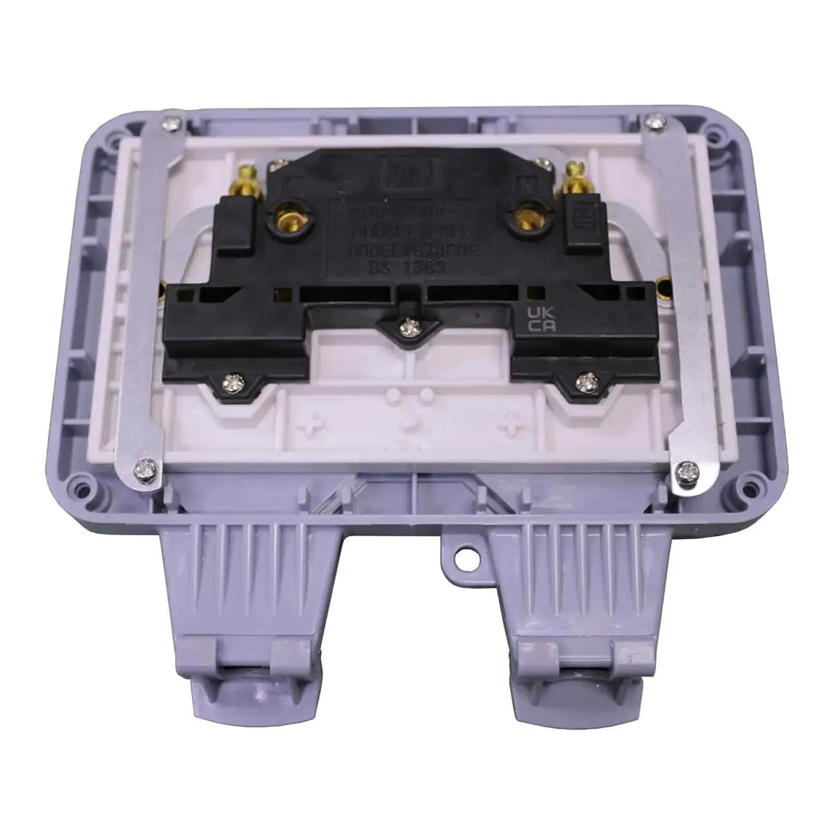 1x 2 Gang UK Mains Switched Outdoor Sealed Weatherproof Double Socket, IP66, 13A - image 9 | Free standard UK delivery included | Discount Quality Products