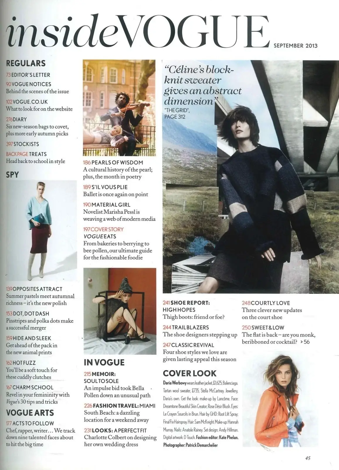 Vogue Magazine: Daria Werbowy, Pharrell Williams, Cara Delevingne, Sept 2013 - image 2 | Free standard UK delivery included | Discount Quality Products