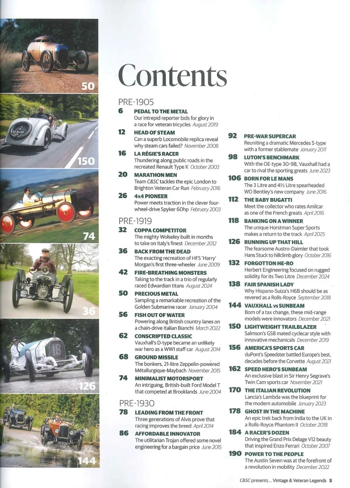 Classic & Sports Car Magazine: Vintage & Veteran Legends Collectors' Ed. 2025 - image 3 | Free standard UK delivery included | Discount Quality Products