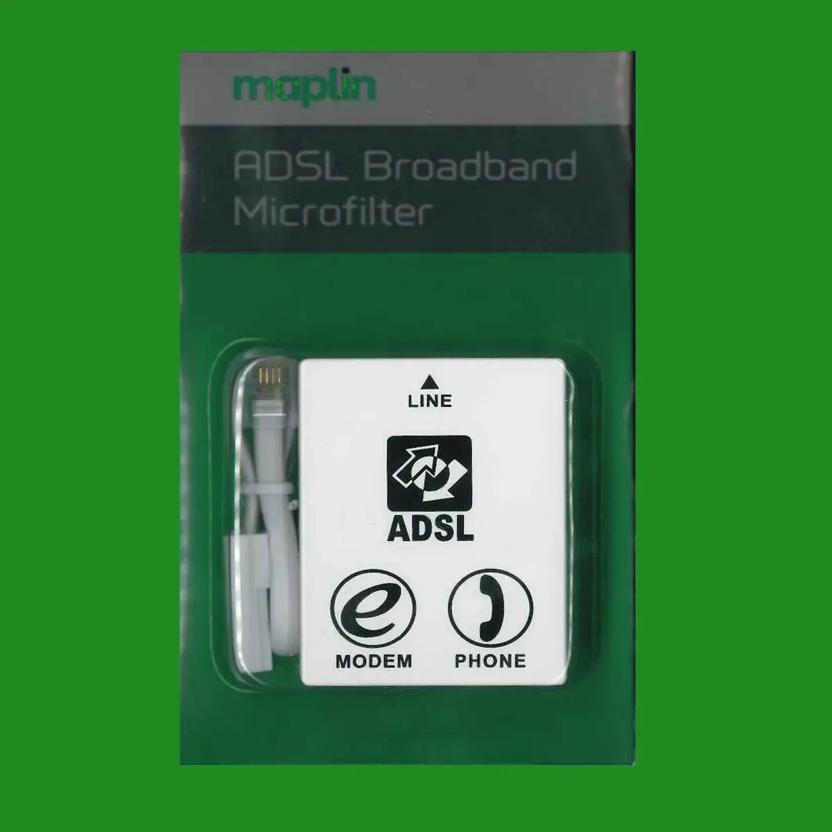 BT ADSL Broadband Micro Filter Phone Modem Line Telephone RJ11 Fly Lead White - image 2 | Free standard UK delivery included | Discount Quality Products