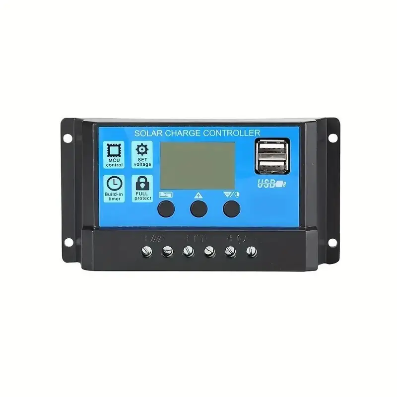 30A Solar Panel Battery Charge Controller 12V 24V, Dual USB Port, LCD Display - image 8 | Free standard UK delivery included | Discount Quality Products