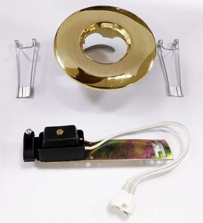 Brass Recessed IP65 LED Shower Bathroom Light MR16 GX5.3 Ceiling Spot Downlight
