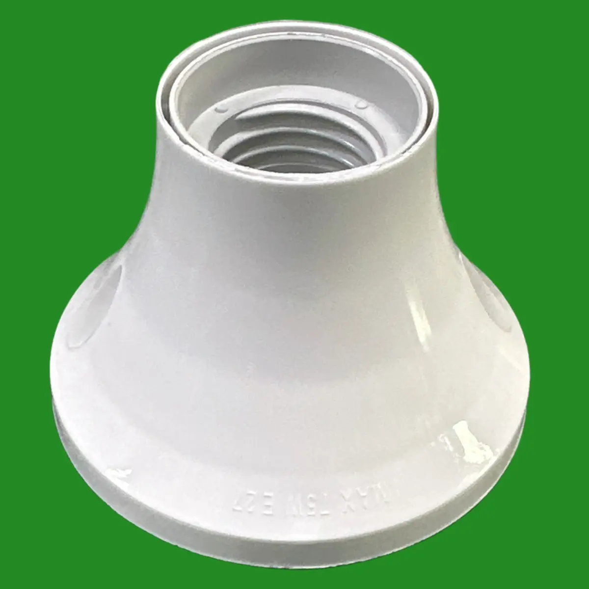 10x Edison Screw E27 White Straight Batten Ceiling Lamp Holder Light Bulb Socket