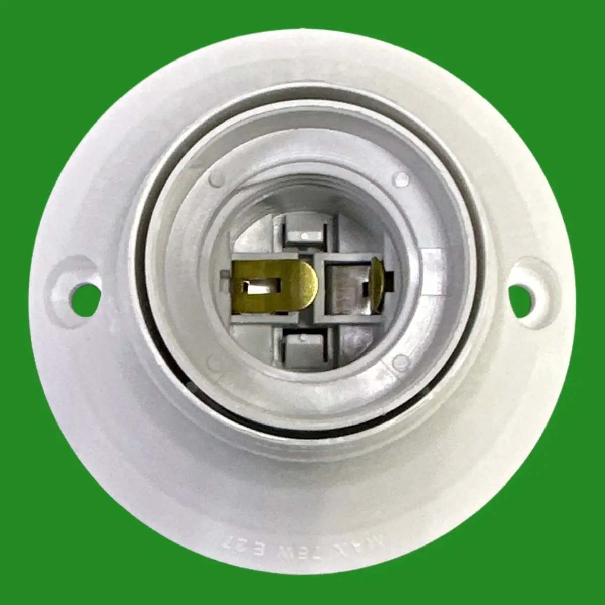 10x Edison Screw E27 White Straight Batten Ceiling Lamp Holder Light Bulb Socket - image 2 | Free standard UK delivery included | Discount Quality Products