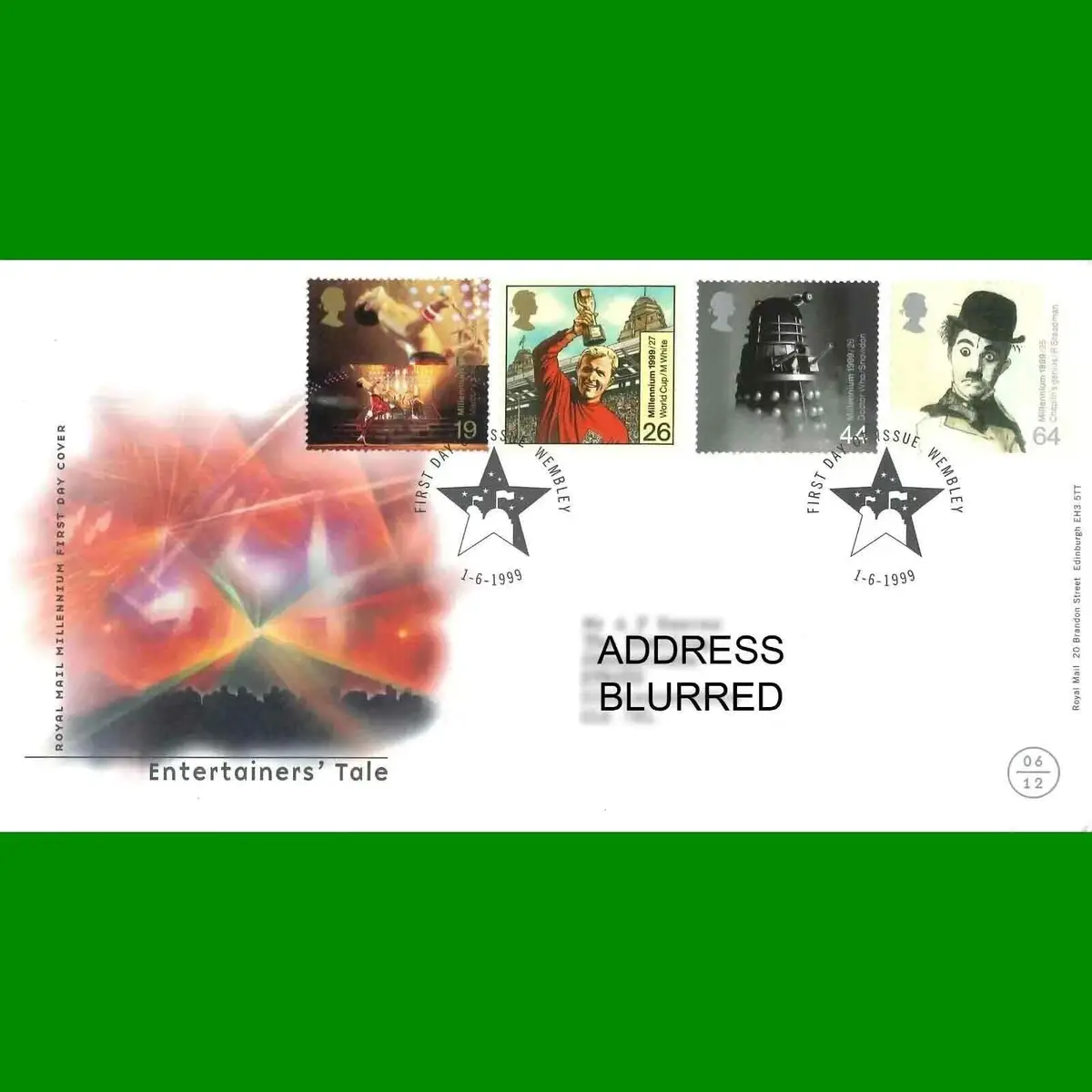 FDC Entertainers' Tale Commemorative Royal Mail First Day Cover Stamps, 1.6.1999