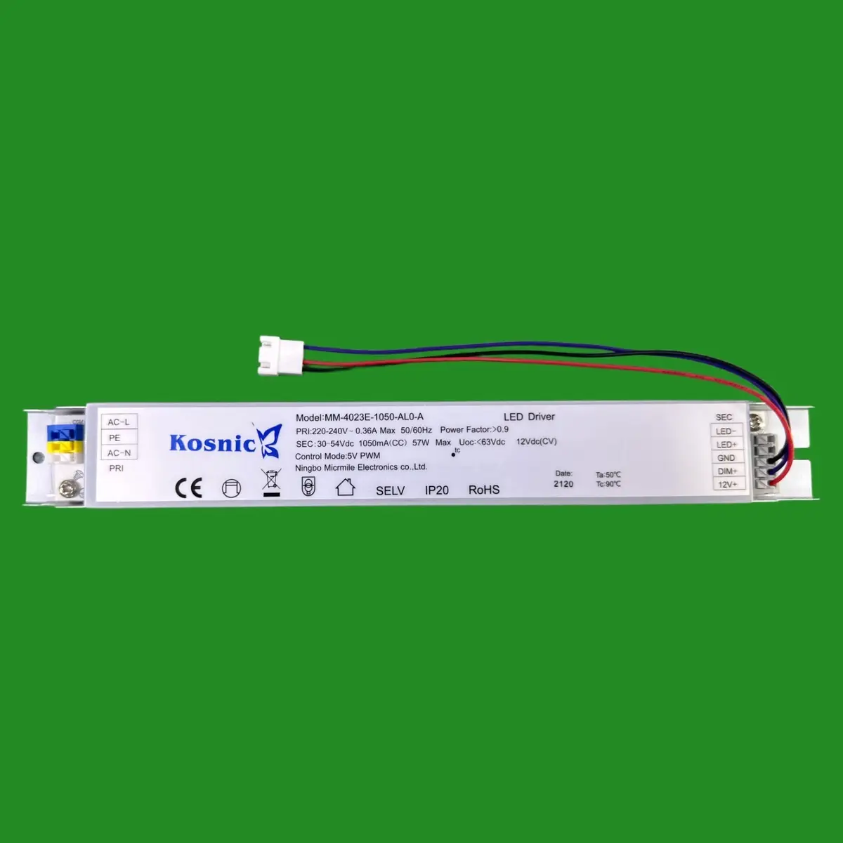 48W 57W Kosnic LED Driver Power Supply for 5ft Kennet Batten KBTN48LS12-DRV