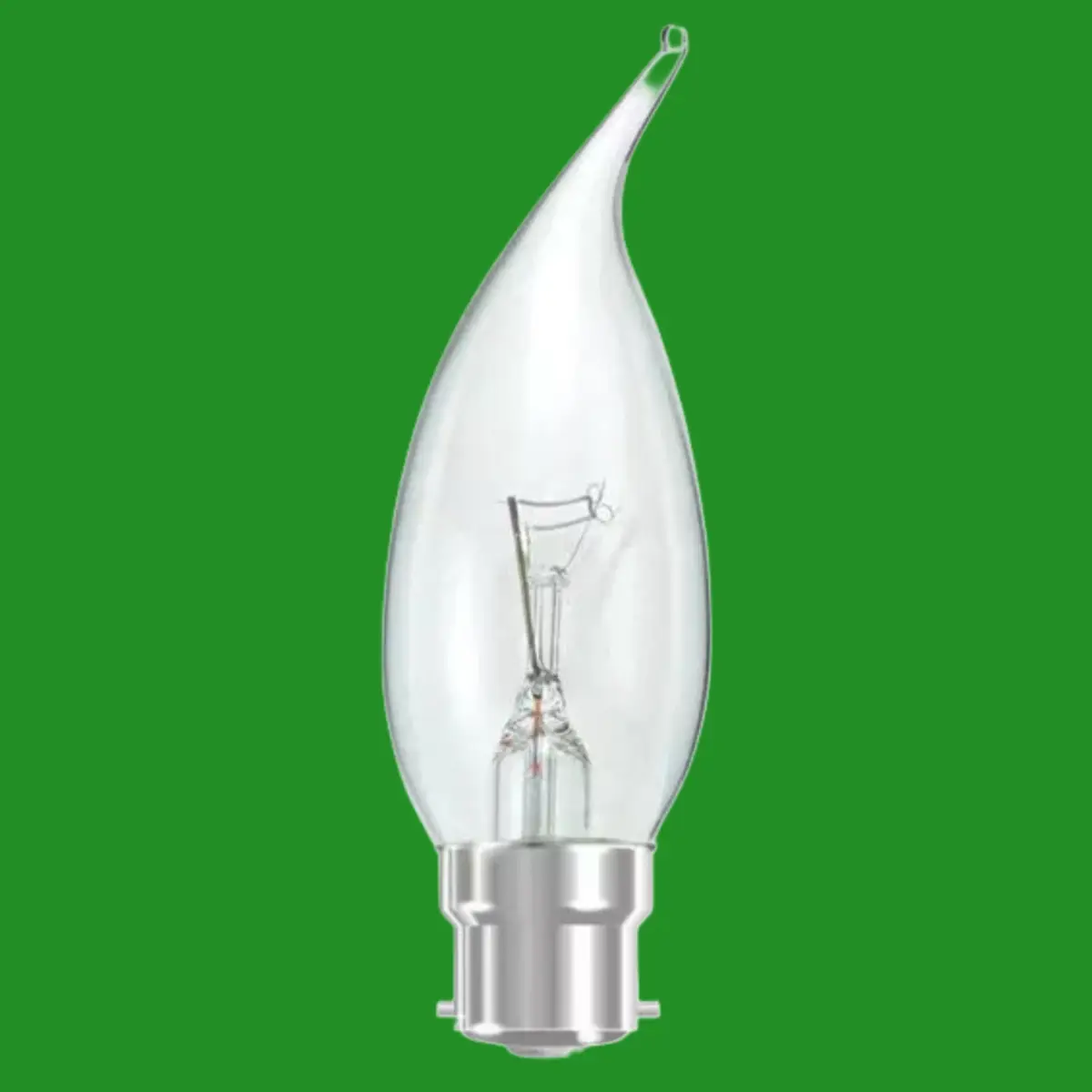 4x 25W BELL Clear Bent Tip Candle Dimmable Light Bulbs, BC, B22 Candelux Lamp - image 4 | Free standard UK delivery included | Discount Quality Products