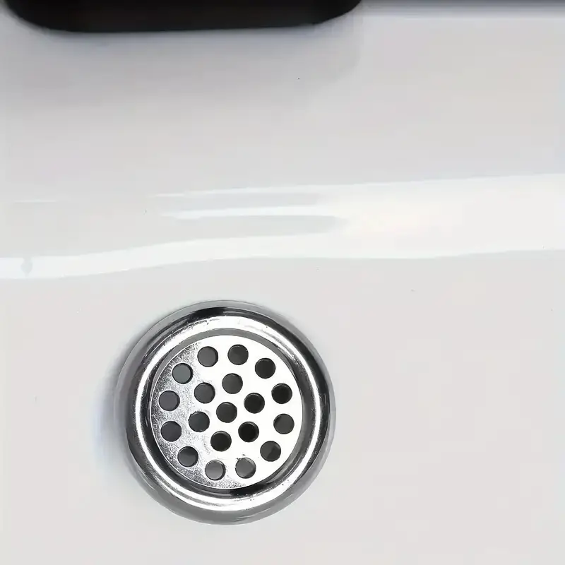 4x Ceramic Sink Basin Overflow Cover, Decorative Silver Round Insert Hole Cover - image 7 | Free standard UK delivery included | Discount Quality Products