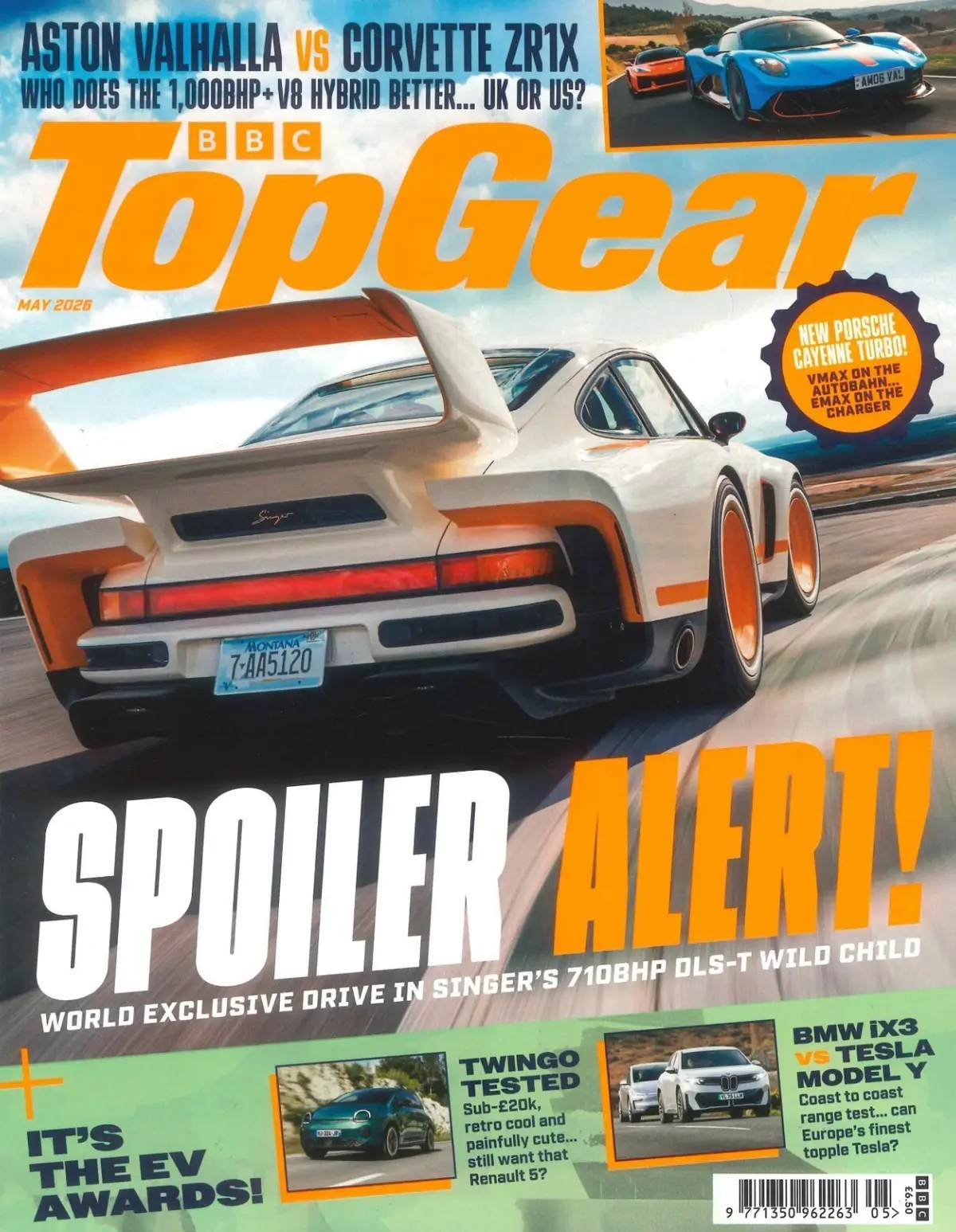 BBC Top Gear Magazine #407, Singer's DLS-T, Aston Martin vs Corvette, May 2026
