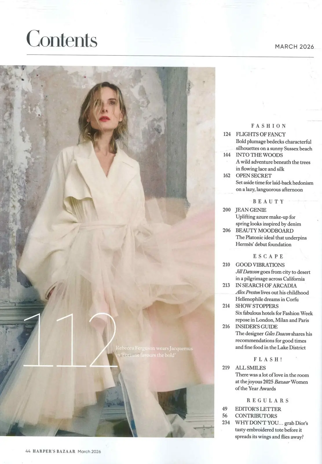 Harper's Bazaar Magazine: Rebecca Ferguson, Jennifer Lawrence, March 2026 - image 4 | Free standard UK delivery included | Discount Quality Products