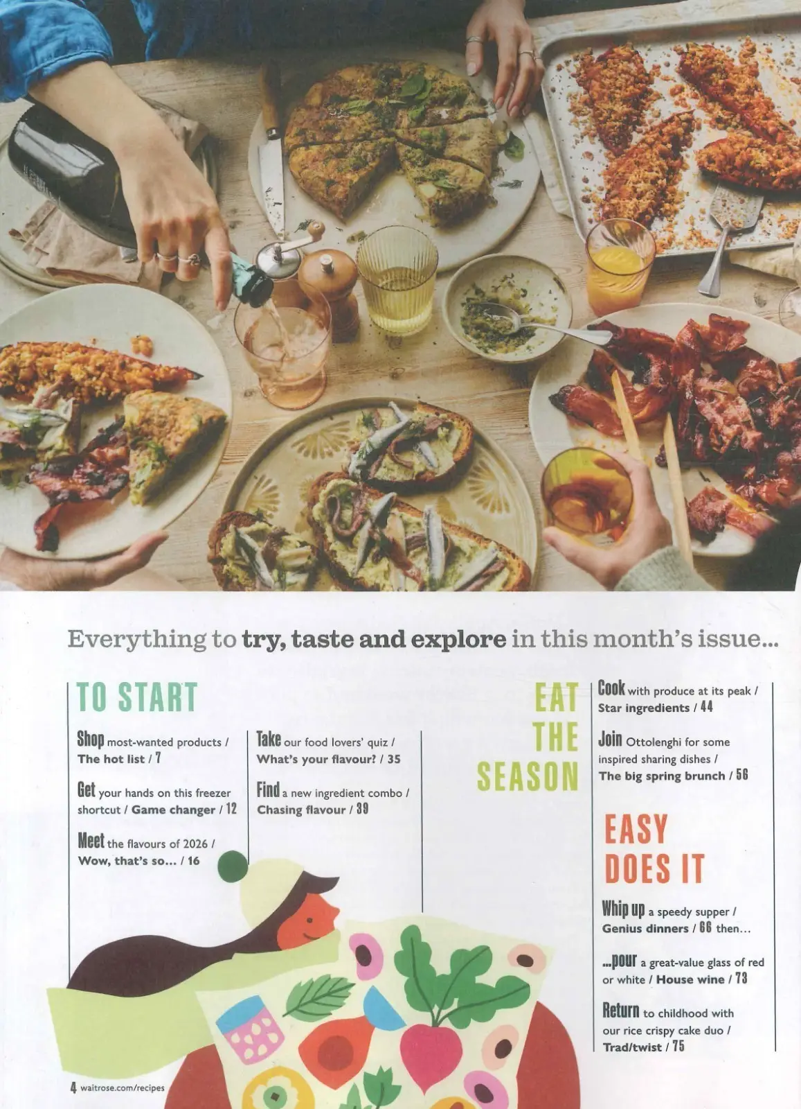 Waitrose & Partners Food Magazine #192, Cooking & Baking Recipes, April  2026 - image 3 | Free standard UK delivery included | Discount Quality Products