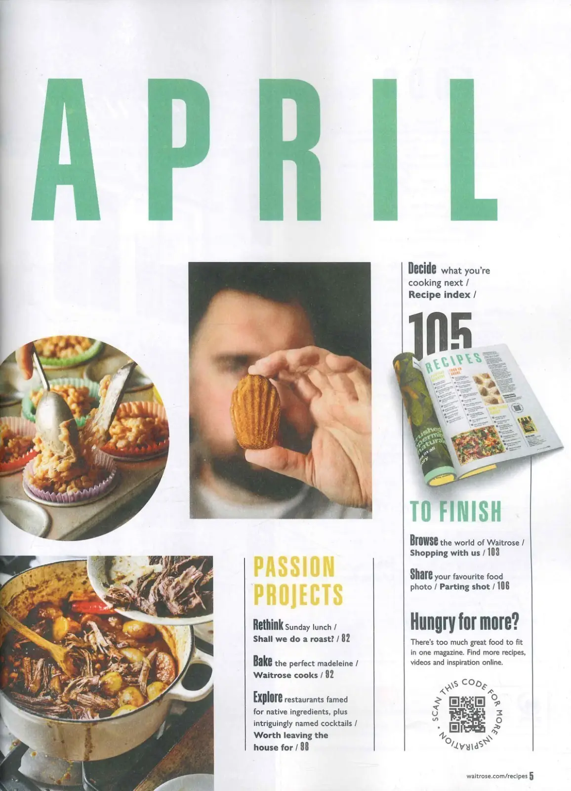 Waitrose & Partners Food Magazine #192, Cooking & Baking Recipes, April  2026 - image 4 | Free standard UK delivery included | Discount Quality Products