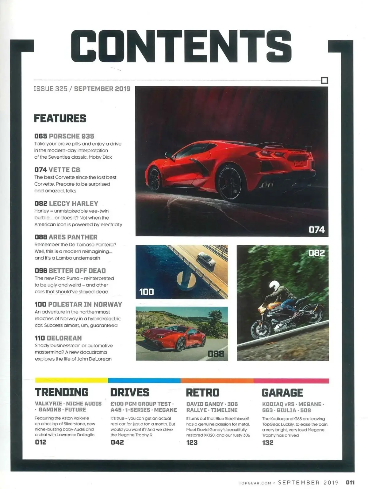 BBC Top Gear Magazine: Issue #325, Porsche 935, Chevrolet Corvette, Sept 2019 - image 3 | Free standard UK delivery included | Discount Quality Products