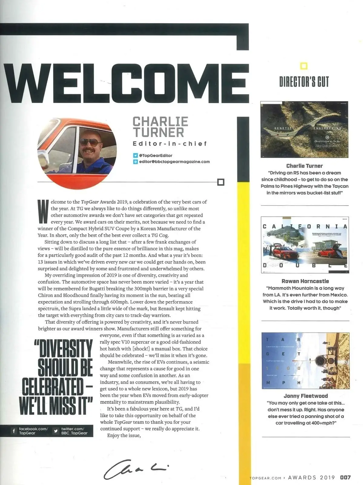 BBC Top Gear Magazine: Issue #329, Porsche Taycan, Mustang GT500, Awards 2019 - image 2 | Free standard UK delivery included | Discount Quality Products