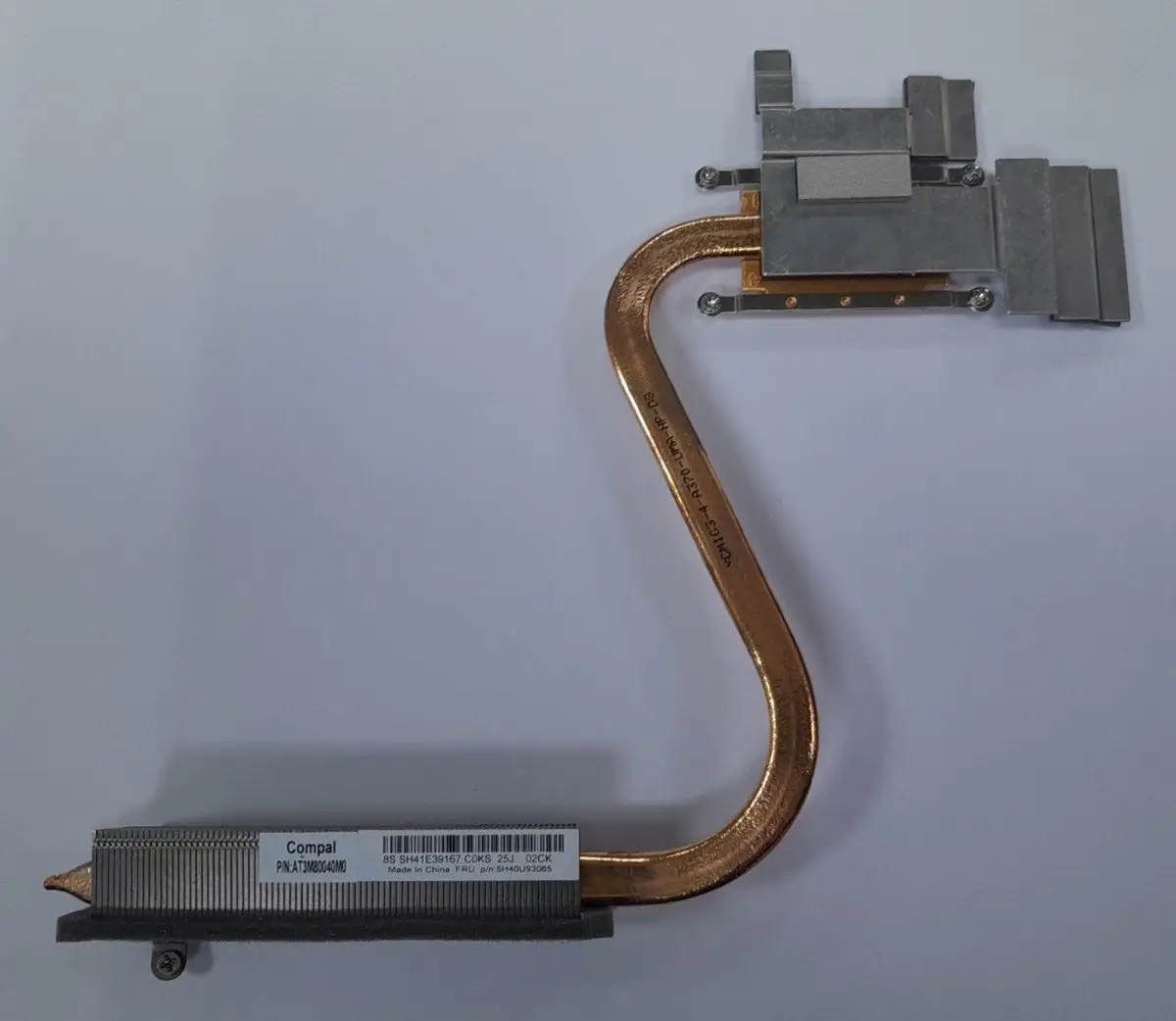 Genuine Lenovo Ideacentre 3 24IAP7 Heatsink CPU Cooler Copper Piping 5H40U93065