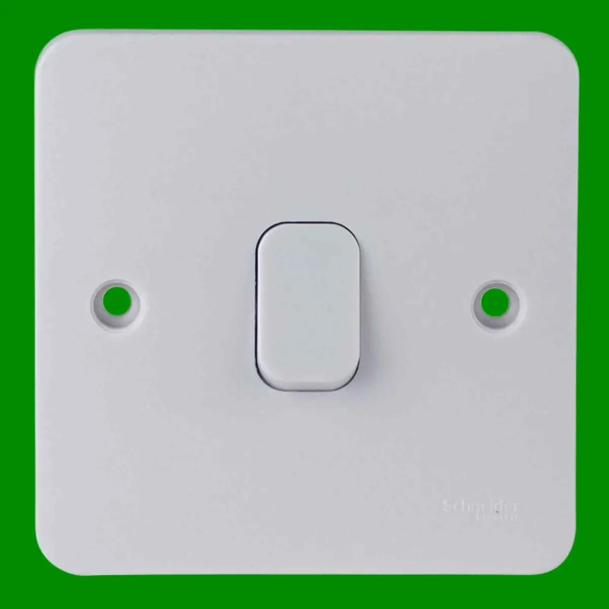 8x Schneider Lisse 1 Gang 2 Way 10AX White Plate Light Lamp Switch Mains Wall