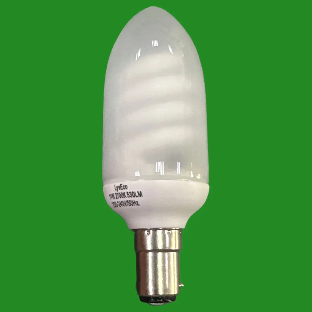 4x 11W =60W CFL Candle Light Bulb Low Energy Power Saving SBC B15 Small Bayonet - image 2 | Free standard UK delivery included | Discount Quality Products